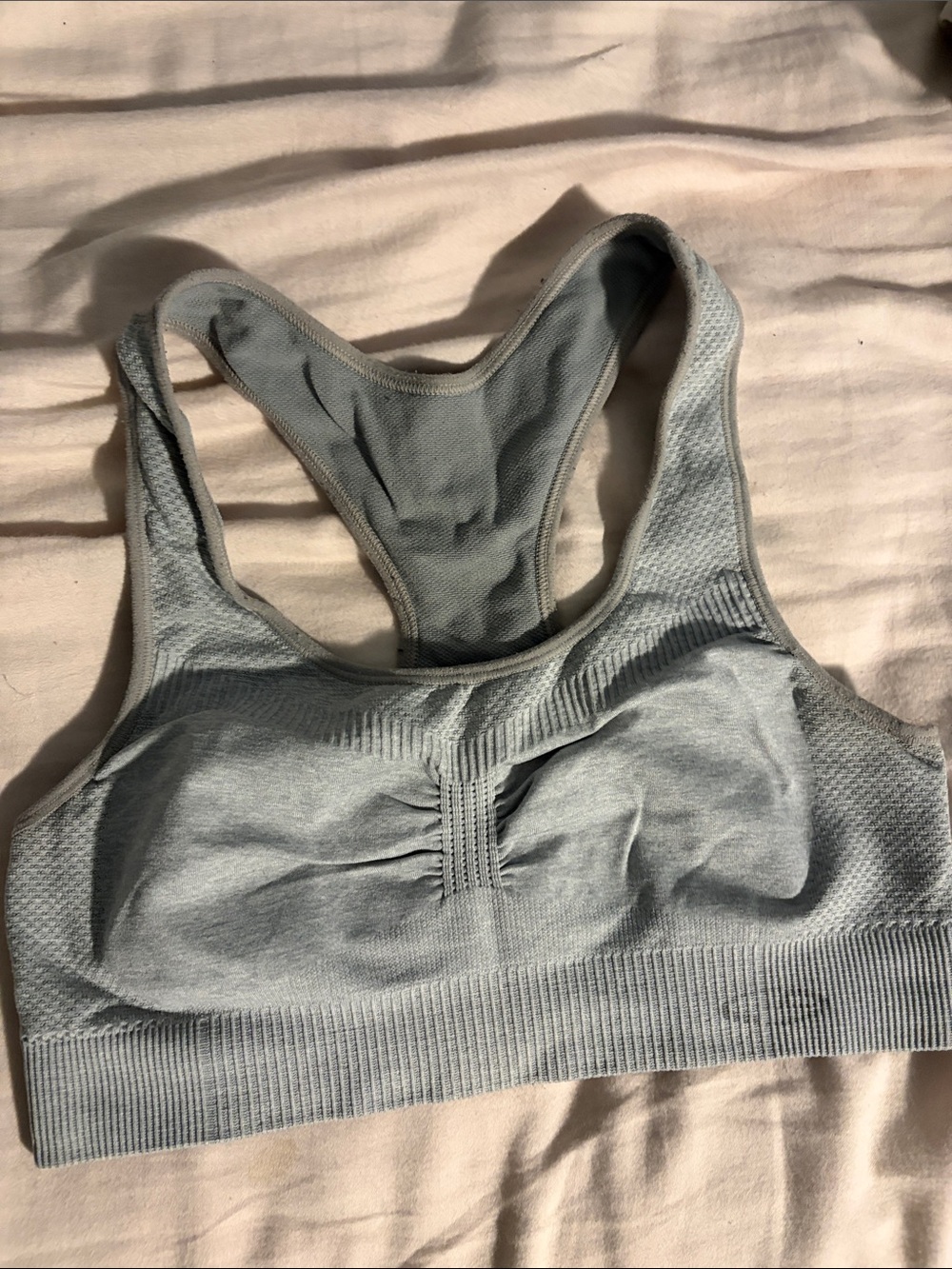 Champion Racerback Sports Bra - Gray